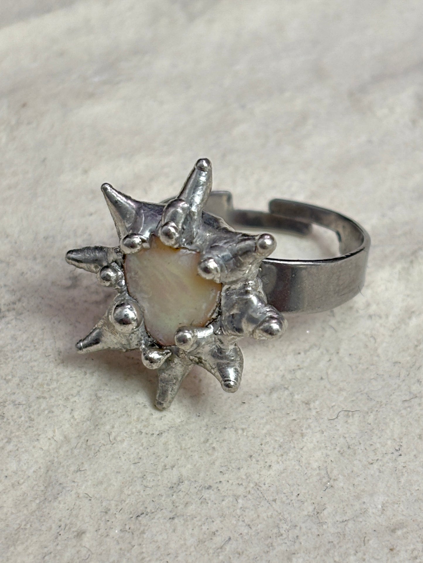 Spiky Heart Ring