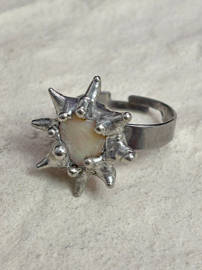 Spiky Heart Ring