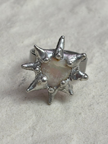 Spiky Heart Ring