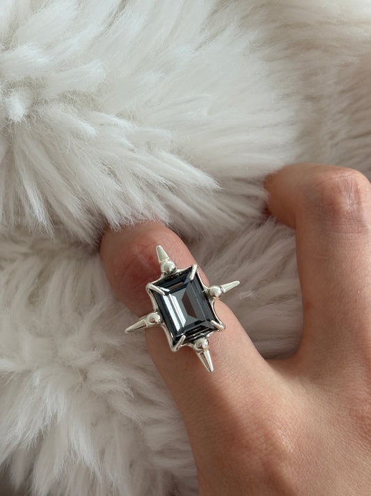 Black Astroid Ring