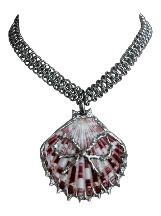 Bow Seashell Necklace