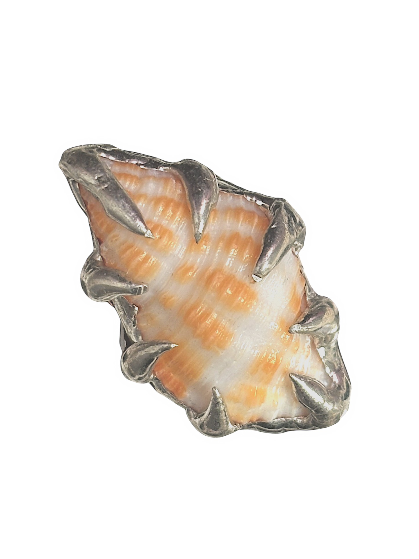 Inverted Spiky Seashell RIng