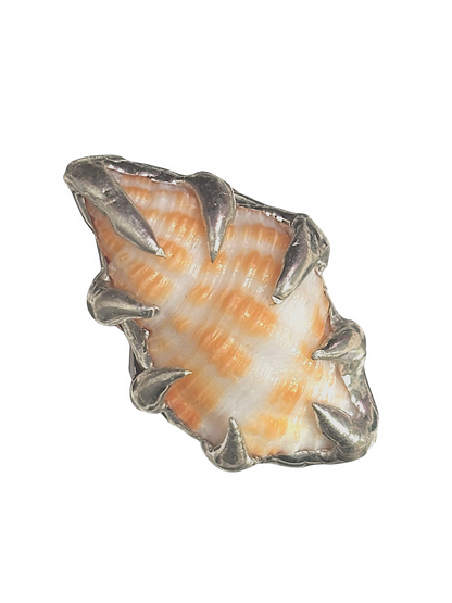 Inverted Spiky Seashell RIng