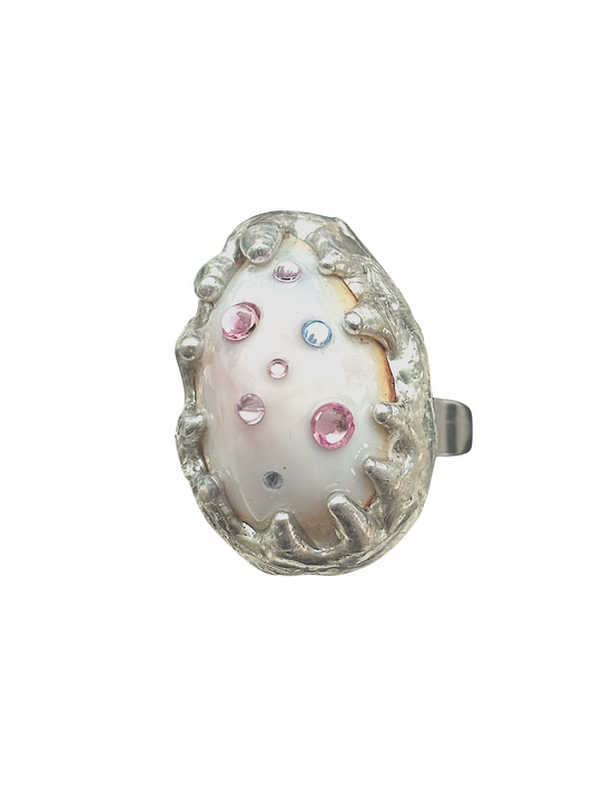 Sprinkles Cowrie Shell Ring