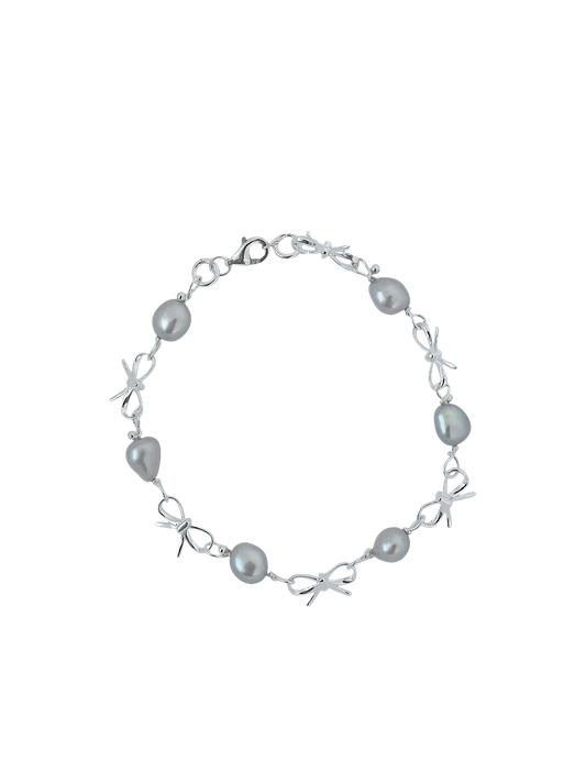 Pearl and Bow Bracelet