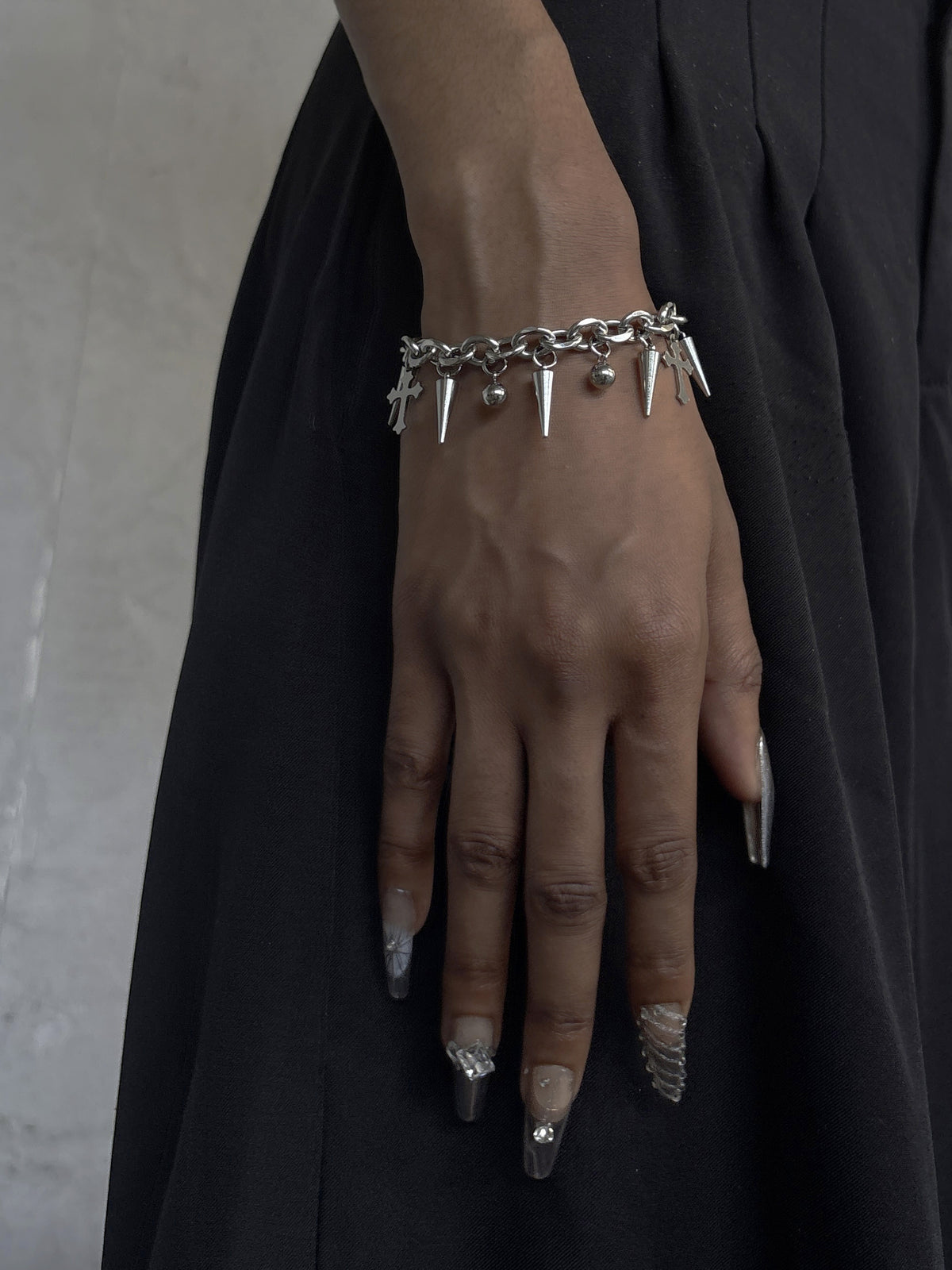 Spiky Cross Bracelet