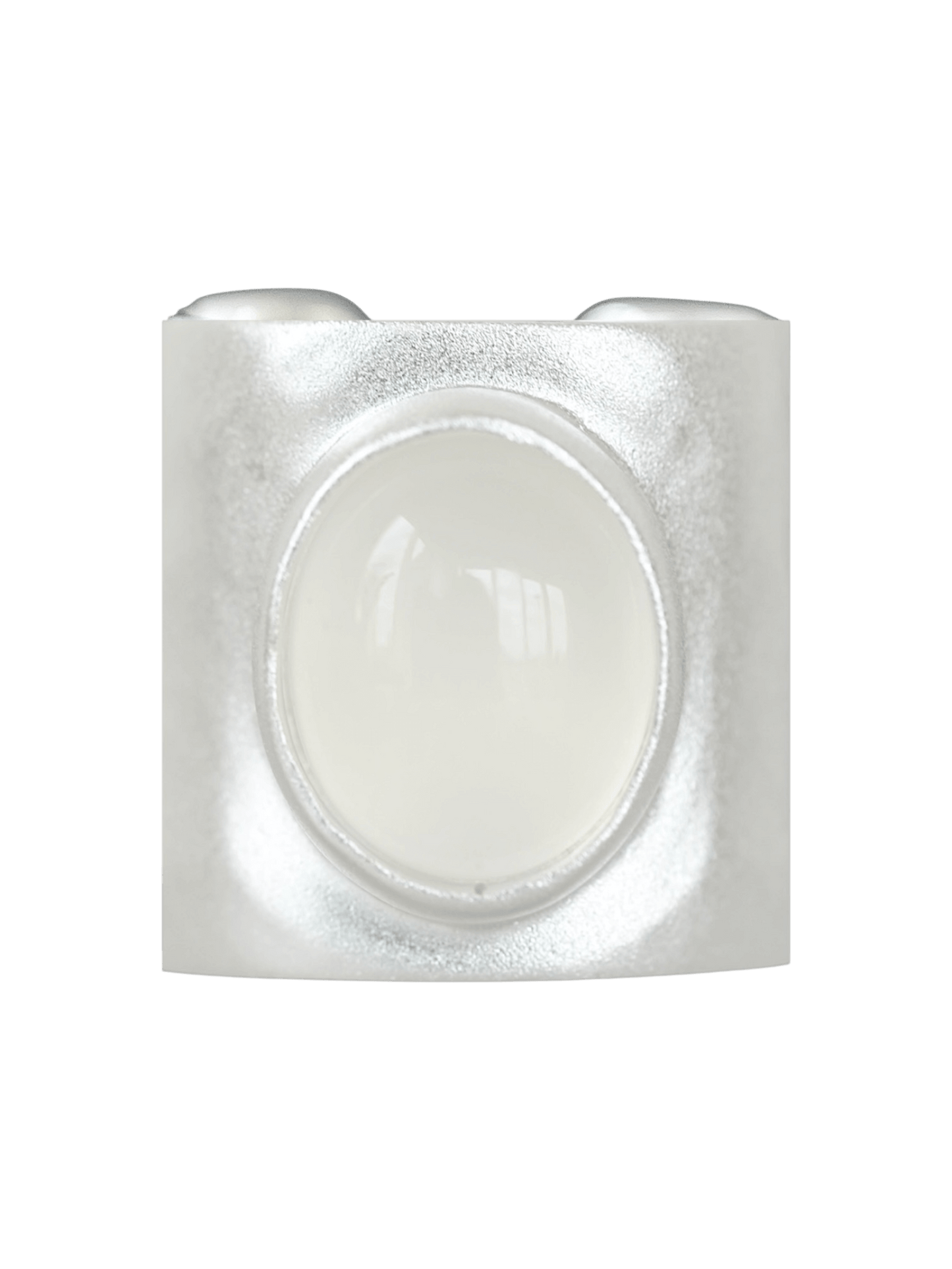 “Moonlake Ring in S925 sterling silver by RABIES DOG, featuring an organic sculptural design inspired by moonlit water.”